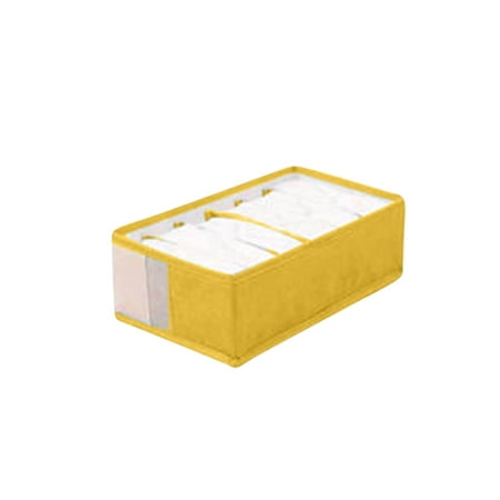 Egmy Washable Wardrobe Closet Underwear Organizer Drawer Divide By for Underwear Bras Socks Ties Handkerchiefs 6 Grids Yellow One Size
Egmy Washable Wardrobe Closet Underwear Organizer Drawer Divide By for Underwear Bras Socks Ties Handkerchiefs 6 Grids Yellow One Size
