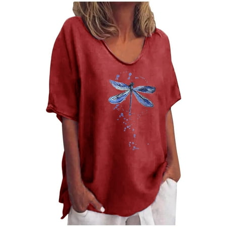 Womens Shirts Round Neck Short Sleeve Tops Regular Blouse Corset Tops Ladies Going Out Plus Size Tees Fall Winter Boho Floral Tunic Tops Gym Athletic Workout T-shirts Fishing Shirts
Womens Shirts Round Neck Short Sleeve Tops Regular Blouse Corset Tops Ladies Going Out Plus Size Tees Fall Winter Boho Floral Tunic Tops Gym Athletic Workout T-shirts Fishing Shirts