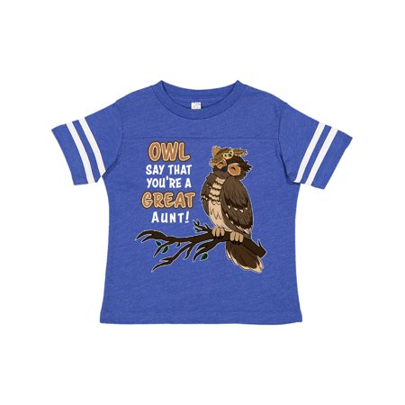 Inktastic Cute Owl Family-Owl Say That You re A Great Aunt Gift Toddler Boy or Toddler Girl T-Shirt
Inktastic Cute Owl Family-Owl Say That You re A Great Aunt Gift Toddler Boy or Toddler Girl T-Shirt