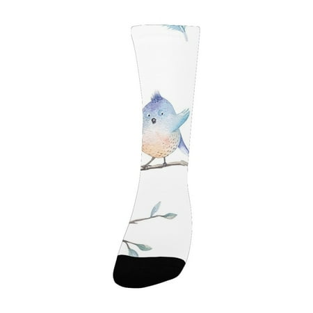 Animal Hand Drawn Birds Sitting on Branch Cartoon in Boho Style Watercolors Leaves Feathers Multicol Women s Custom Socks (Made In USA)
Animal Hand Drawn Birds Sitting on Branch Cartoon in Boho Style Watercolors Leaves Feathers Multicol Women s Custom Socks (Made In USA)