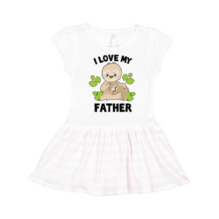 Inktastic Cute Sloth I Love My Father with Green Leaves Gift Toddler Girl Dress
Inktastic Cute Sloth I Love My Father with Green Leaves Gift Toddler Girl Dress