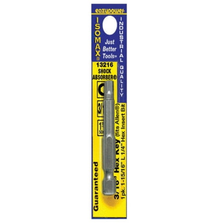 Eazypower Eazypower 13216 Isomax Hex Key Power Bit 3/16