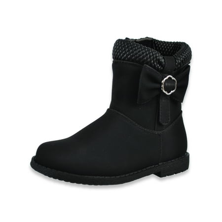 Rachel Shoes Girls Maxine Bow Boots - black 5 toddler