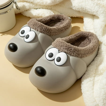 uikmnh Warm Slippers Winter Couples Men Cute Dog Warm Home Baotou Waterproof Soft Bottom Comfortable Solid Color Flat Cotton Slippers 10.5
uikmnh Warm Slippers Winter Couples Men Cute Dog Warm Home Baotou Waterproof Soft Bottom Comfortable Solid Color Flat Cotton Slippers 10.5