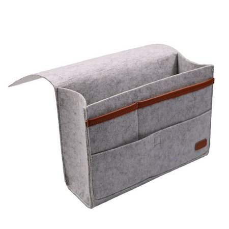 Bedside Caddy for Dorm College Room Bunk Bed, Bed Caddy Storage Organizer Home Sofa Desk Felt Bedside Pocket