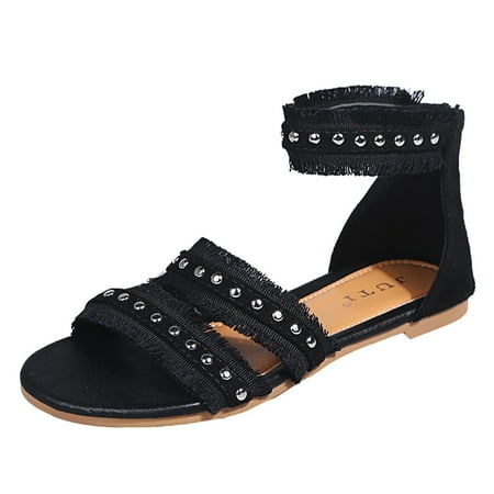 Womens Sandals Women S Summer Flock Hollow Zipper Beach Open Toe Breathable Sandals Shoes Women S Sandals Flock Black 39
Womens Sandals Women S Summer Flock Hollow Zipper Beach Open Toe Breathable Sandals Shoes Women S Sandals Flock Black 39