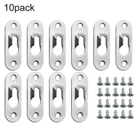 10X Heavy Duty Keyhole Picture Frame Hangers Two Hole Hanging Bracket Plate
10X Heavy Duty Keyhole Picture Frame Hangers Two Hole Hanging Bracket Plate