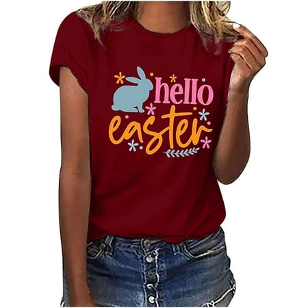 Women Crewneck s Day Print T-shirts Fashion Comfortable Female Blouses Tops Short Sleeve Maternity Blouses Wine XL
Women Crewneck s Day Print T-shirts Fashion Comfortable Female Blouses Tops Short Sleeve Maternity Blouses Wine XL