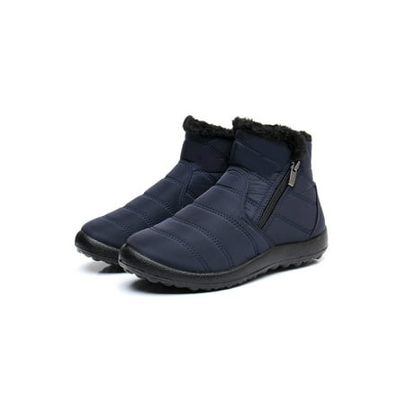 Tenmix Womens Winter Boot Zipper Snow Boots Faux Fur Warm Booties Plush Lined Ankle Bootie Outdoor Comfortable Cold Weather Shoes Blue 7.5
Tenmix Womens Winter Boot Zipper Snow Boots Faux Fur Warm Booties Plush Lined Ankle Bootie Outdoor Comfortable Cold Weather Shoes Blue 7.5