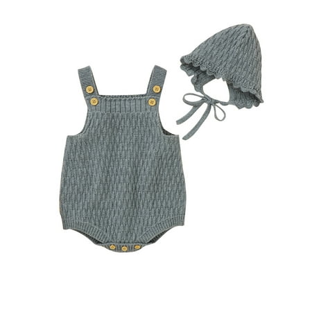 Yinyinxull 2Pcs Newborn Baby Girls Clothes Knitted Romper Bodysuit Jumpsuit Playsuit Hat Gray 12-18 Months
Yinyinxull 2Pcs Newborn Baby Girls Clothes Knitted Romper Bodysuit Jumpsuit Playsuit Hat Gray 12-18 Months