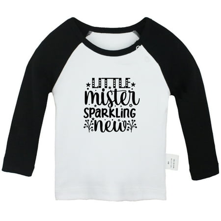 Little Mister Sparkling New Funny T shirt For Baby Newborn Babies T-shirts Infant Tops 0-24M Kids Graphic Tees Clothing (Long Black Raglan T-shirt 0-6 Months)
Little Mister Sparkling New Funny T shirt For Baby Newborn Babies T-shirts Infant Tops 0-24M Kids Graphic Tees Clothing (Long Black Raglan T-shirt 0-6 Months)