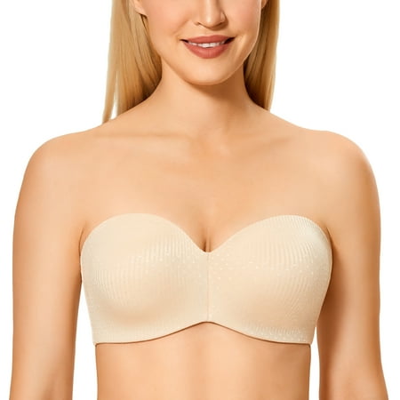 DELIMIRA Women s Multiway Strapless Bra Plus Size Underwire Minimizer Unlined 
DELIMIRA Women s Multiway Strapless Bra Plus Size Underwire Minimizer Unlined