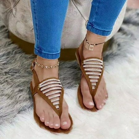〖Yilirongyumm〗 Brown 39 Sandals Women Breathable Beach Strap Women Summer Toe Sandals Shoes Rhinestone Buckle Open Women s Sandals
〖Yilirongyumm〗 Brown 39 Sandals Women Breathable Beach Strap Women Summer Toe Sandals Shoes Rhinestone Buckle Open Women s Sandals