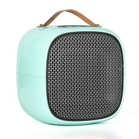Electric Ceramic Space Heater with Thermostat Sky Blue
