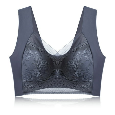 Drany Women Brassiere Plus Size Seamless Lace Mesh Breathable Breast Support Wide Shoulder Strap Padded No Constraint Lady Bra Inner Wear Clothes
Drany Women Brassiere Plus Size Seamless Lace Mesh Breathable Breast Support Wide Shoulder Strap Padded No Constraint Lady Bra Inner Wear Clothes
