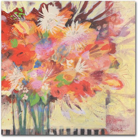 Trademark Fine Art "Bouquet for Scotty" Canvas Art by Sheila Golden
