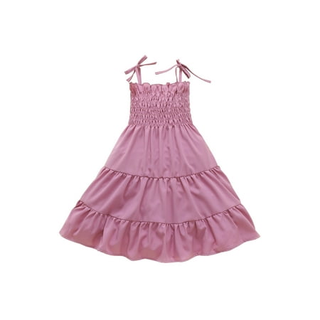 FINELOOK Kids Girl Dress Lacing Spaghetti Strap Pleated Summer A-line Dress Purple 3-4 Years
FINELOOK Kids Girl Dress Lacing Spaghetti Strap Pleated Summer A-line Dress Purple 3-4 Years