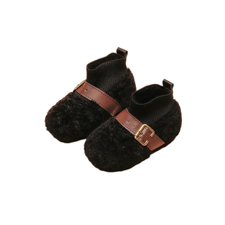 GENILU Kids Winter Warm Cozy House Shoes Round Toe Plush Slipper Walking Buckle Sock Boots Black 10C
GENILU Kids Winter Warm Cozy House Shoes Round Toe Plush Slipper Walking Buckle Sock Boots Black 10C