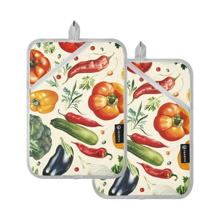 Oven Mitts 2 Pcs Pot Holders Sets Heat Resistant Hot Pads for Kitchen Cooking Baking 7 x9.8 Eggplant Pepper Tomato Broccoli
Oven Mitts 2 Pcs Pot Holders Sets Heat Resistant Hot Pads for Kitchen Cooking Baking 7 x9.8 Eggplant Pepper Tomato Broccoli