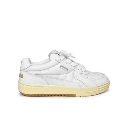 Palm Angels Woman White Leather Sneakers