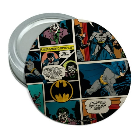 Batman Comic Pattern Round Rubber Non-Slip Jar Gripper Lid Opener