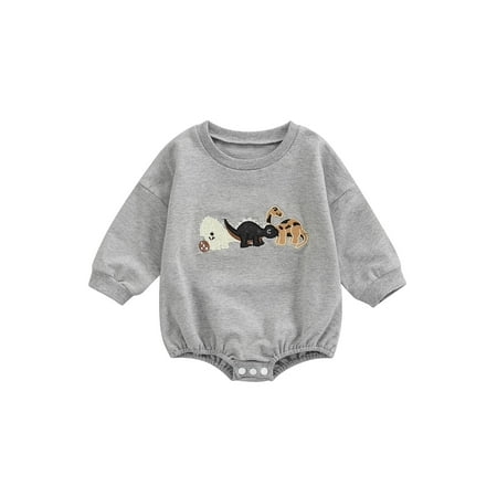 Bagilaanoe Newborn Baby Girl Boy Rompers Tops Dinosaur Embroidered Long Sleeve Bodysuit 3M 6M 12M 18M Infant One Piece Jumpsuit
Bagilaanoe Newborn Baby Girl Boy Rompers Tops Dinosaur Embroidered Long Sleeve Bodysuit 3M 6M 12M 18M Infant One Piece Jumpsuit