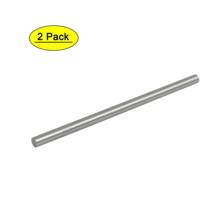 5mm Dia 100mm Length HSS Round Shaft Rod Bar Lathe Tools Gray 2pcs