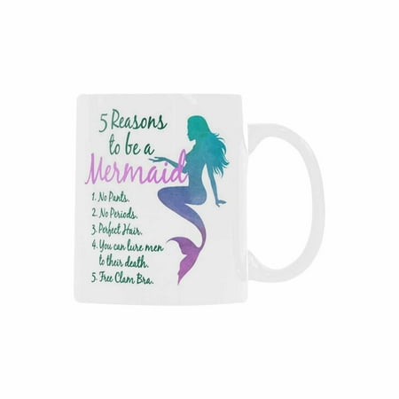 SUNENAT Funny Inspirational and Sarcasm White Coffee Mugs 15 Fl Oz Reasons To Be A Mermaid Mug Funny Mug with Sayings
SUNENAT Funny Inspirational and Sarcasm White Coffee Mugs 15 Fl Oz Reasons To Be A Mermaid Mug Funny Mug with Sayings