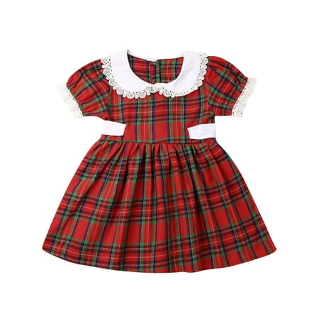 BrilliantMe Newborn Toddler Baby Girl Sister Matching Outfit Lace Plaid Short Sleeve Peter Pan Collar Dress Dress-Short Sleeve 1-2 Years
BrilliantMe Newborn Toddler Baby Girl Sister Matching Outfit Lace Plaid Short Sleeve Peter Pan Collar Dress Dress-Short Sleeve 1-2 Years