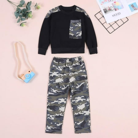 URMAGIC 2PCS Baby Kid Boys Clothes Long Sleeve T-Shirt Cool Tops + Camouflage Pants Fall Winter Outfit Set 3-4 Years
URMAGIC 2PCS Baby Kid Boys Clothes Long Sleeve T-Shirt Cool Tops + Camouflage Pants Fall Winter Outfit Set 3-4 Years
