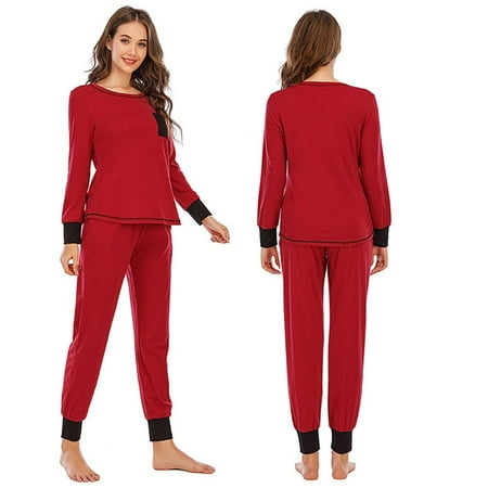 Pretty Comy Women s Soft Long-sleeved Pajamas Set Leisure Striped Splicing Home Service Two-piece Set
Pretty Comy Women s Soft Long-sleeved Pajamas Set Leisure Striped Splicing Home Service Two-piece Set