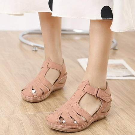 DAETIROS Girls Sandals- Leisure Breathable Anti-slip Daily Womens Sandals Pink Size 6.5