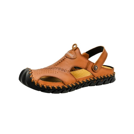 Daeful Man s Beach Shoes Fisherman Hiking Sandal Summer Sandals Men Quick Dry Back Strap Closed Toe Slides Light Brown 9
Daeful Man s Beach Shoes Fisherman Hiking Sandal Summer Sandals Men Quick Dry Back Strap Closed Toe Slides Light Brown 9