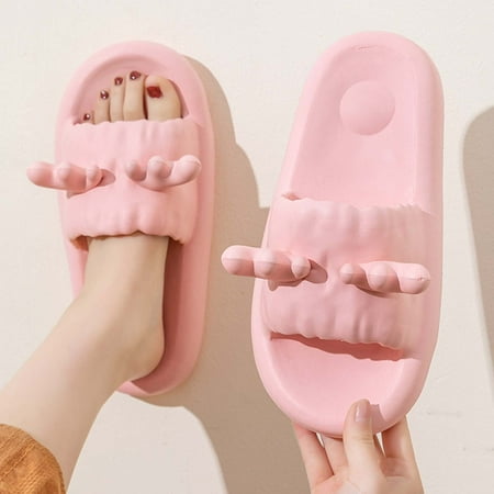 Zunfeo Womens Flat Shoes- Open Toe Sandals Pillow Slippers Casual Comfy Non-Slip Indoor Home Slippers Couple Slippers Pink 7.5
Zunfeo Womens Flat Shoes- Open Toe Sandals Pillow Slippers Casual Comfy Non-Slip Indoor Home Slippers Couple Slippers Pink 7.5