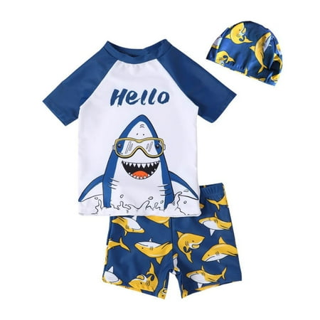 Gyratedream Toddler Boys 3 Pieces Swimsuit Set Dinosaur Bathing Suit Short Sleeve Rashguard with Hat UPF 50+
Gyratedream Toddler Boys 3 Pieces Swimsuit Set Dinosaur Bathing Suit Short Sleeve Rashguard with Hat UPF 50+