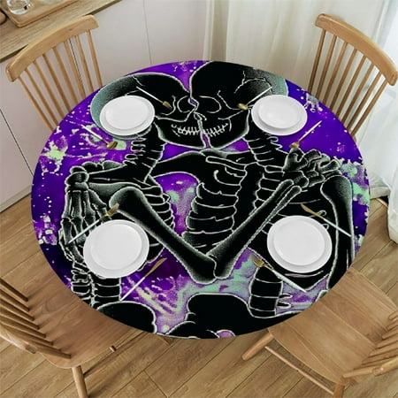 Orinice Skeleton Hug Moon Round Table Cover Stain Resistant Washable Indoor Outdoor Tablecloth Kitchen Dining Wedding Parties 100% Polyester Fiber 38-42
Orinice Skeleton Hug Moon Round Table Cover Stain Resistant Washable Indoor Outdoor Tablecloth Kitchen Dining Wedding Parties 100% Polyester Fiber 38-42