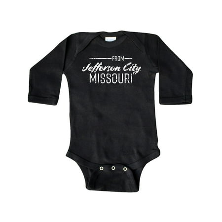 Inktastic From Jefferson City Missouri in White Distressed Text Gift Baby Boy or Baby Girl Long Sleeve Bodysuit
Inktastic From Jefferson City Missouri in White Distressed Text Gift Baby Boy or Baby Girl Long Sleeve Bodysuit