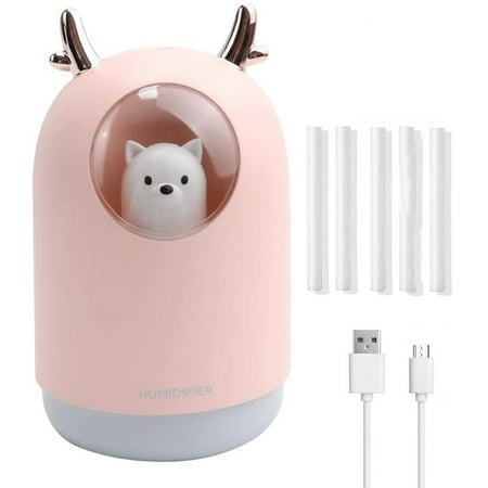 Mist Humidifier with Two Working Spray Modes 300Ml Portable USB Mini Humidifier 7 Color LED Night Light Pink
Mist Humidifier with Two Working Spray Modes 300Ml Portable USB Mini Humidifier 7 Color LED Night Light Pink
