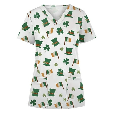 Colisha Ladies Nursing Scrubs Floral Print Scrub Tops V Neck T Shirt Fashion Beach Short Sleeve Pullover Style E XL
Colisha Ladies Nursing Scrubs Floral Print Scrub Tops V Neck T Shirt Fashion Beach Short Sleeve Pullover Style E XL