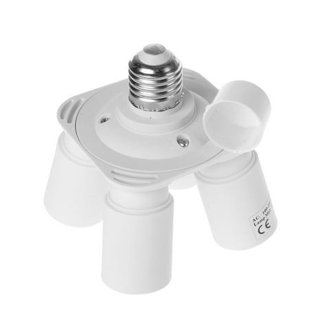 3/4 in1 E27 Light Bulb Socket Splitter Adaptor Photography Lamp Base for Softbox
3/4 in1 E27 Light Bulb Socket Splitter Adaptor Photography Lamp Base for Softbox