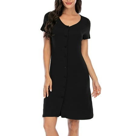 Monfince Women Sleepwear Short Sleeve Nightgown Button Down Nightshirt Pajamas Women Stretchy Soft Nightdress S-XXL
Monfince Women Sleepwear Short Sleeve Nightgown Button Down Nightshirt Pajamas Women Stretchy Soft Nightdress S-XXL