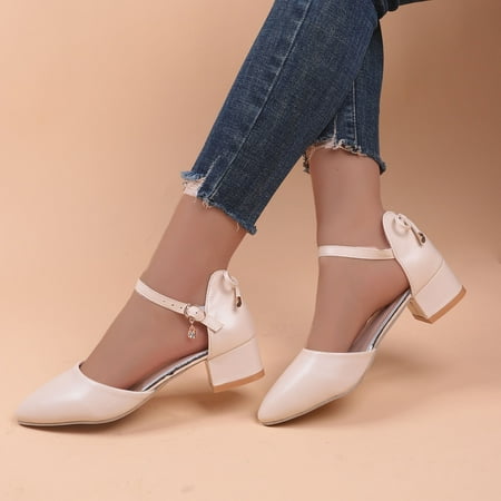 Aayomet Slingback Sandals Women Ladies Fashion Solid Color Leather Pointed Buckle Thick Heel Casual Shoes Beige 7.5
Aayomet Slingback Sandals Women Ladies Fashion Solid Color Leather Pointed Buckle Thick Heel Casual Shoes Beige 7.5