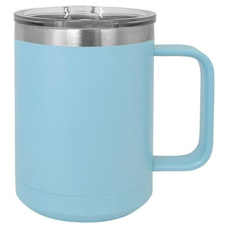 Maxam JDLCM107 15 oz Stainless Steel Double Wall Vacuum Insulated Mug Lite Blue
Maxam JDLCM107 15 oz Stainless Steel Double Wall Vacuum Insulated Mug Lite Blue