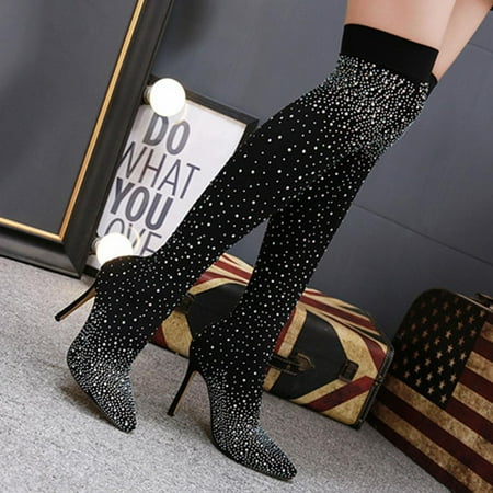 Tdoqot 2022 Boots for Women- Casual Thin heel Christmas Gifts High-Heels Women s Over-the-Knee Boots Black 43
Tdoqot 2022 Boots for Women- Casual Thin heel Christmas Gifts High-Heels Women s Over-the-Knee Boots Black 43