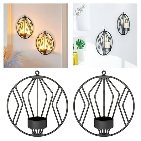 Set of 2 Candle Sconce Holder Hanging Wall Mounted Pillar Candle Sconces Holder Wall Sconces Decor for Bedroom Dining Room Black
Set of 2 Candle Sconce Holder Hanging Wall Mounted Pillar Candle Sconces Holder Wall Sconces Decor for Bedroom Dining Room Black