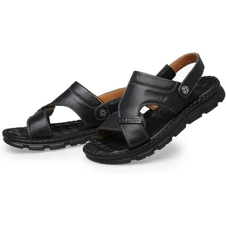 Summer Leather Sandals Men s Soft Sole Slippers Dual Purpose Sandals Men s Thick Sole Sandals (Color : D Size : 39)
Summer Leather Sandals Men s Soft Sole Slippers Dual Purpose Sandals Men s Thick Sole Sandals (Color : D Size : 39)