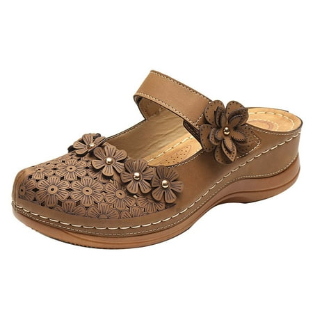 Vintage Comfortable Floral Sandals Hook-And-Loop Thick Sole Soft Orthopedic Sandal Breathable Casual Platform Wedge Sandals
Vintage Comfortable Floral Sandals Hook-And-Loop Thick Sole Soft Orthopedic Sandal Breathable Casual Platform Wedge Sandals