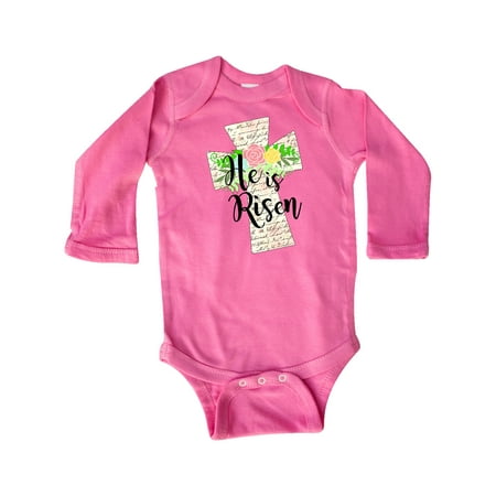 Inktastic He is Risen Cross with Script and Flowers Gift Baby Boy or Baby Girl Long Sleeve Bodysuit
Inktastic He is Risen Cross with Script and Flowers Gift Baby Boy or Baby Girl Long Sleeve Bodysuit