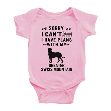 Sorry I Can t I Have Plans With My Greater Swiss Mountain Love Pet Dog Cute Baby Bodysuit (Pink 3-6 Months)
Sorry I Can t I Have Plans With My Greater Swiss Mountain Love Pet Dog Cute Baby Bodysuit (Pink 3-6 Months)