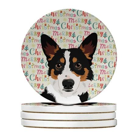 Pembroke Welsh Corgi Tricolor Black-Headed #1 Christmas Large Sandstone Coasters Pack of 4 4 in x 4 in
Pembroke Welsh Corgi Tricolor Black-Headed #1 Christmas Large Sandstone Coasters Pack of 4 4 in x 4 in